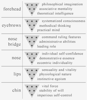 table of psychological triangles of the human person