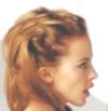birth chart and facial photo in profile of the popular singer Kylie Minogue