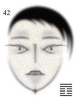 аналитические образы лица как линии в гексаграммах канона перемен