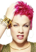 eyebrows of singer Pink are symmetric in physiognomy