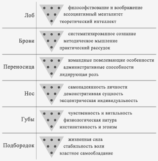 таблица психологических треугольников человеческой личности