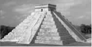 step pyramid of Feathered Serpent Kukulkan in Mexico at Chichen Itza